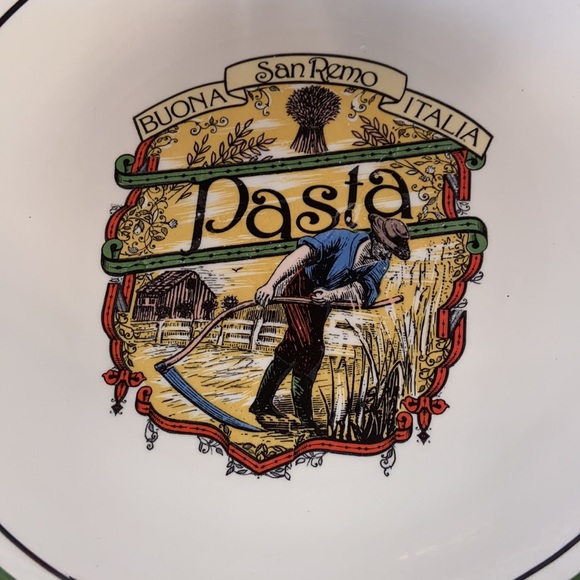 Vintage Made In Italy Himark Buona Italia San Remo Pasta Serving Dish - Picture 2 of 7